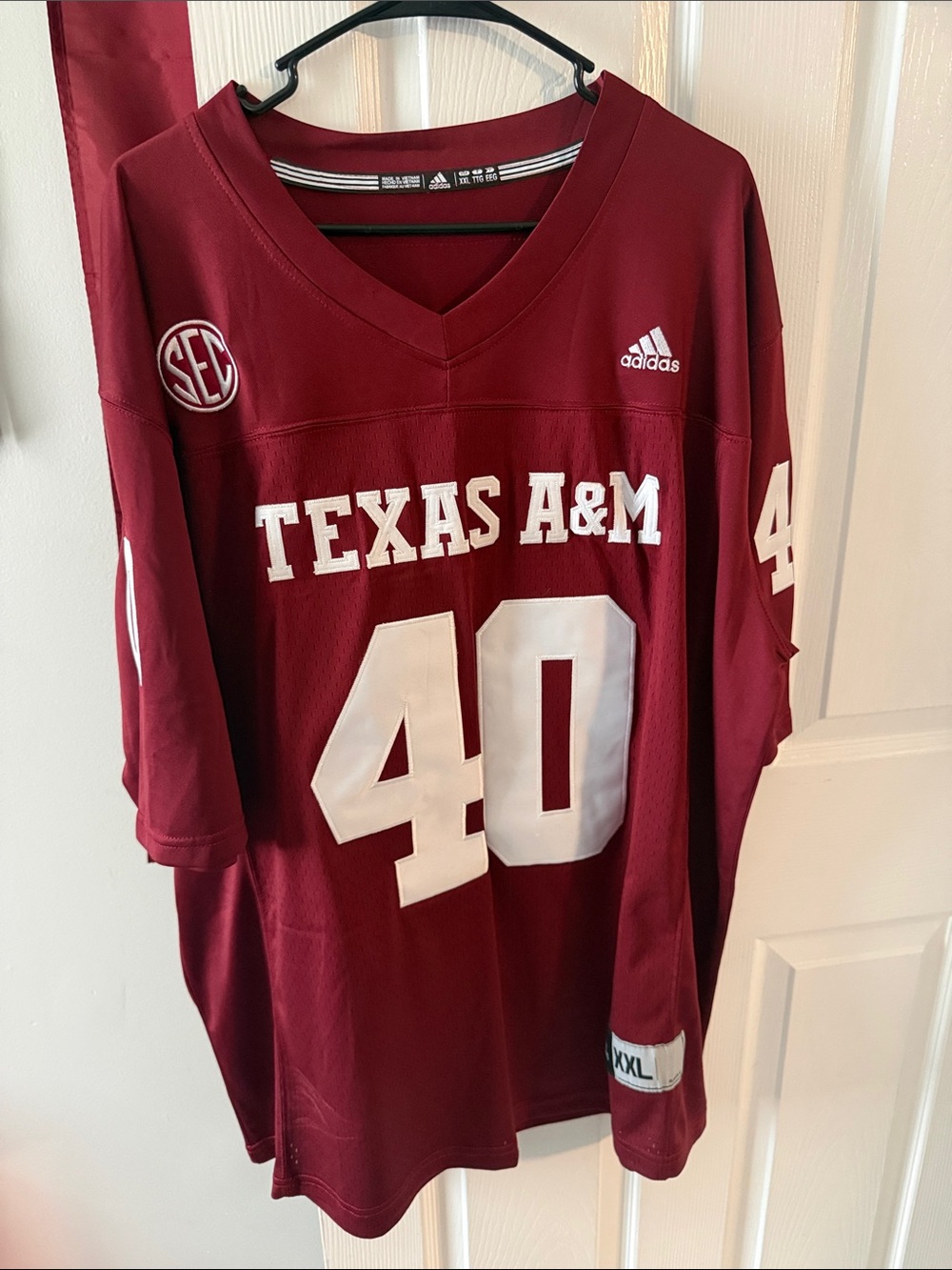 Custom Adidas Von Miller Texas A&M Football Jersey Maroon Number 40